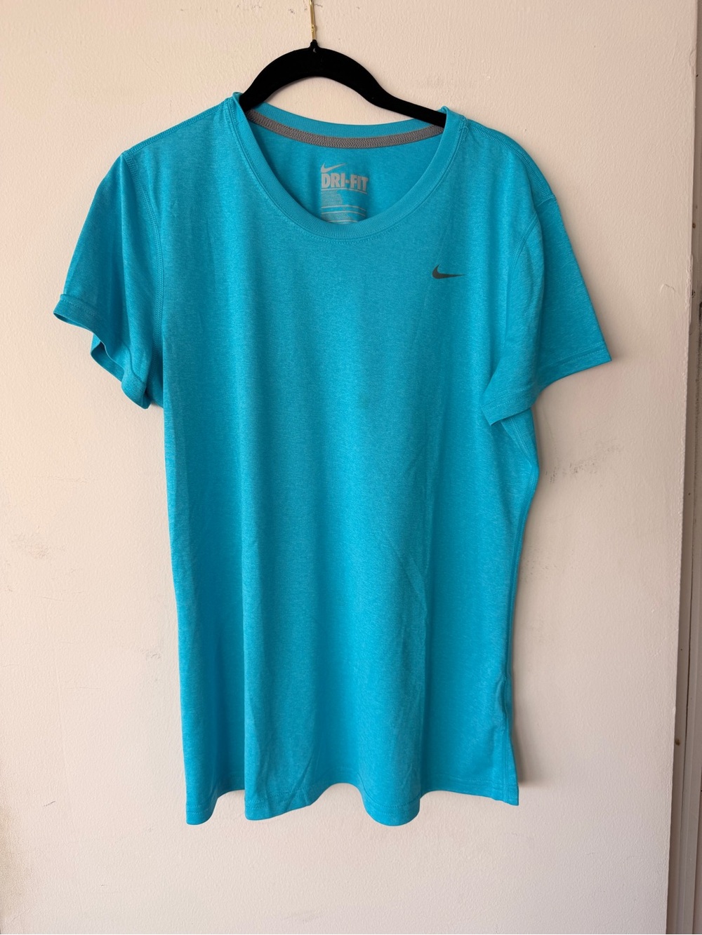 Nike Women's Teal Blue Dri-FIT Crew Neck Tee